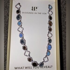 BP Holiday Jewel Candy Clover Necklace Chestnut Frost on Hematite